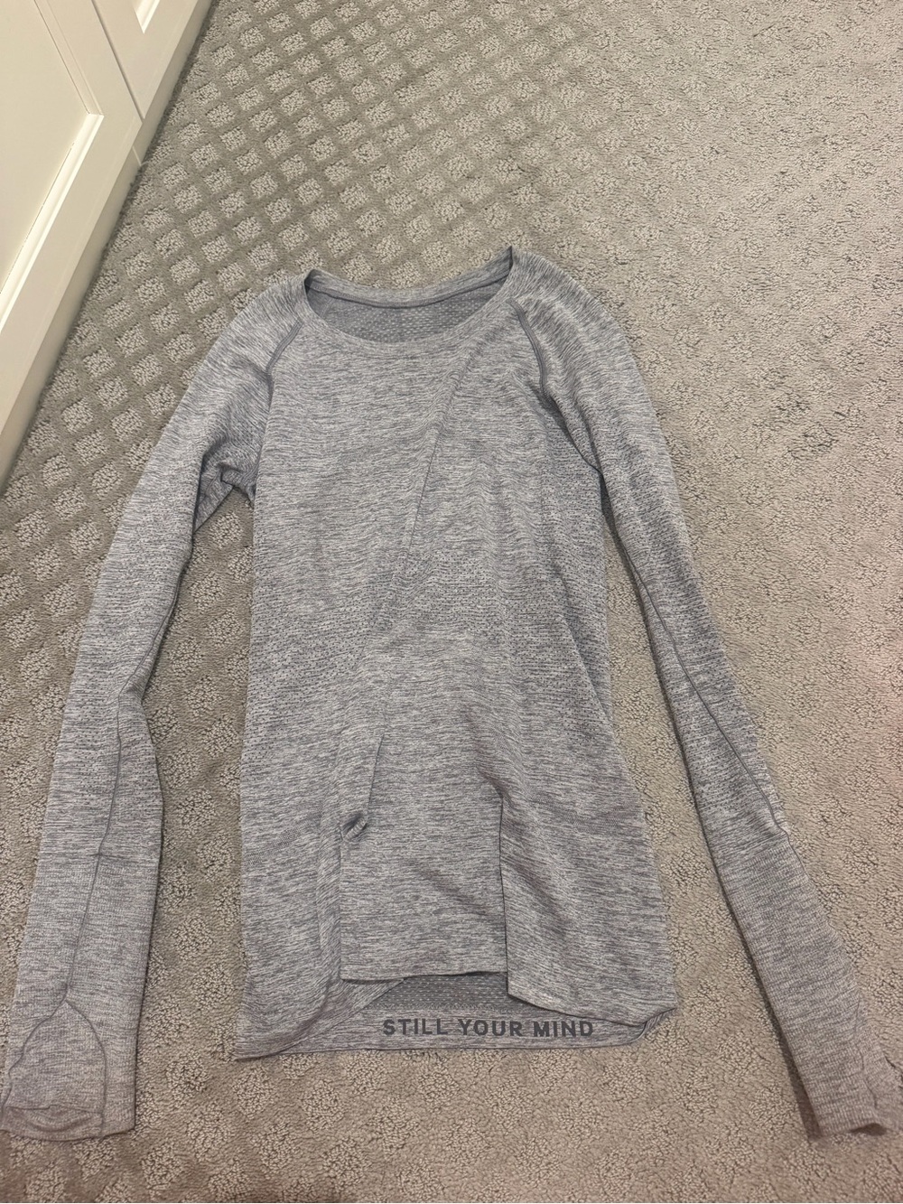 lululemon athletica Heather Gray Swiftly Tech Top